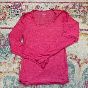 Athleta pink long sleeve, size xsmall